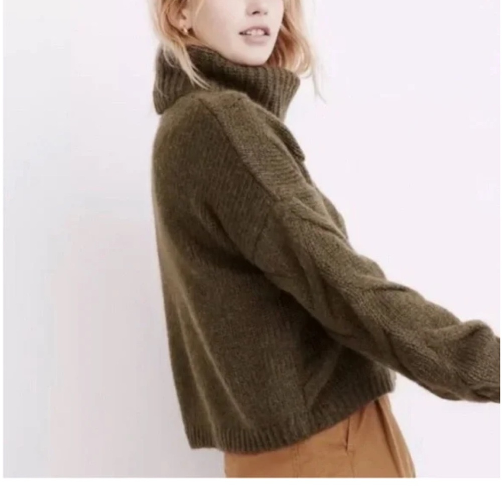 Madewell Somervell Modern Cable Cowl Neck Sweater - Picture 11 of 11